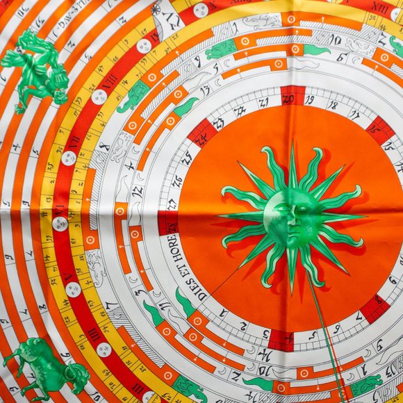 Hermes Astrology Calendar Silk Scarf - Picture 6 of 8